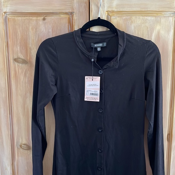 NWT Bodycon button MISSGUIDED dress - Picture 2 of 3